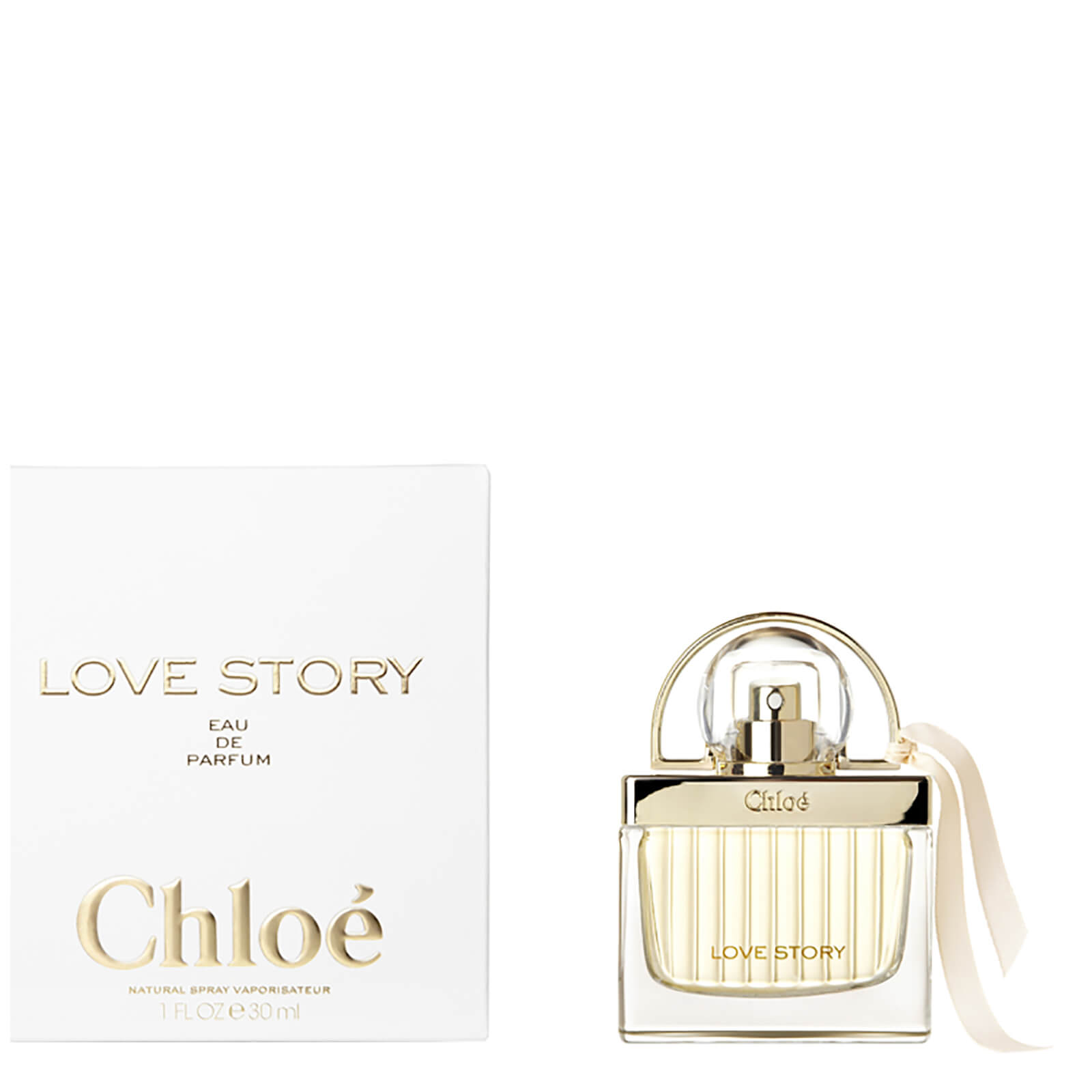 Chloé Eau de Parfum Love Story 30 ml Frasco de perfume Chloé Love Story com caixa branca