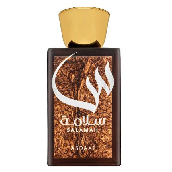 Asdaaf Unisex Salamah 100ml Perfume Salamah Asdaaf em frasco castanho com tampa dourada
