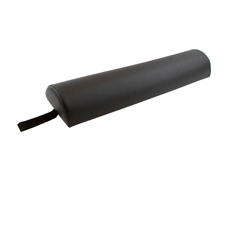 Weelko Almofada para Marquesa Spong Almofada cilíndrica preta com alça numa extremidade