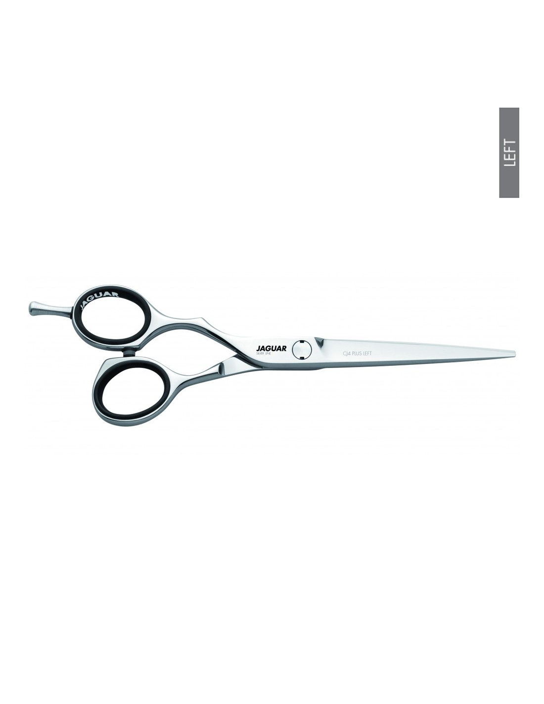 Jaguar Tesoura CJ4 Plus Left - Silver Line Tesoura de cabelo JAGUAR em aço inoxidável para uso esquerdo