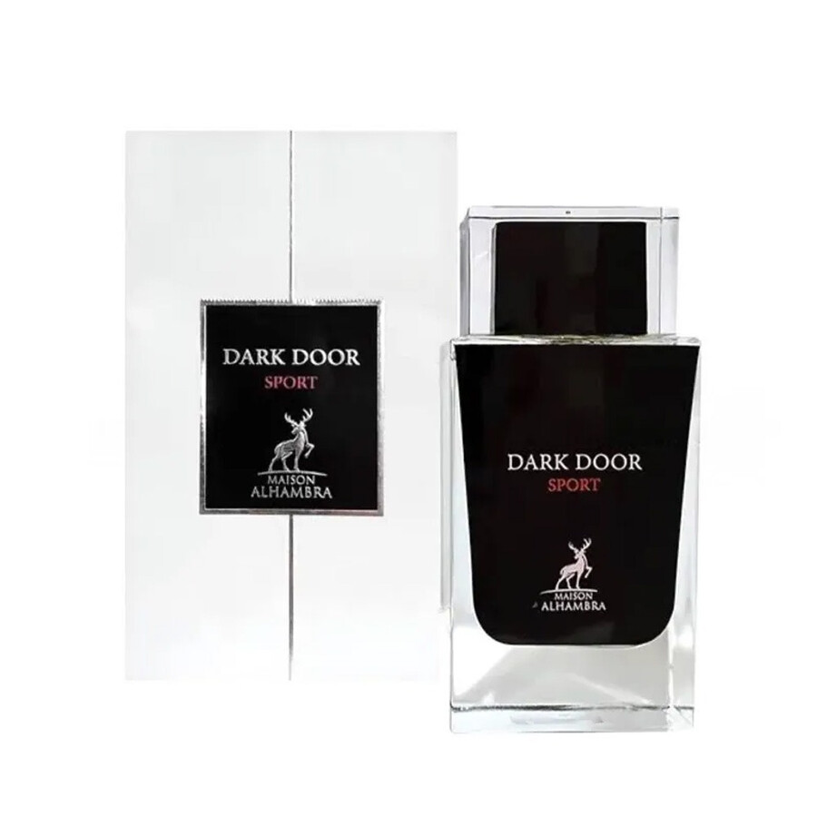 Maison Alhambra Dark Door Sport Eau De Parfum Spray 100ml Frasco de perfume Dark Door Sport com caixa branca