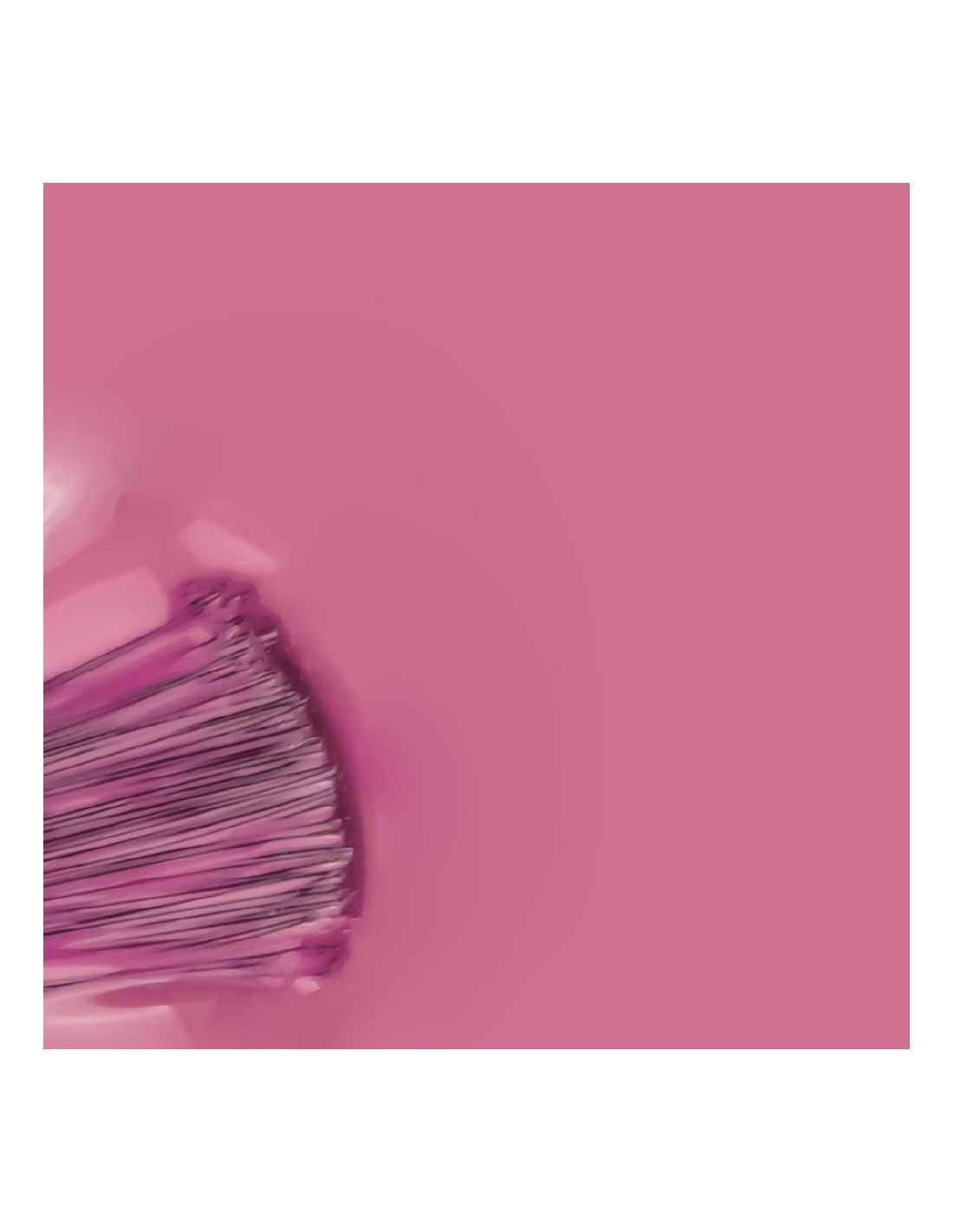 Verniz Gel Inocos Reserva 15ml Edição Natura Lovers Wine Pincéis de maquilhagem cor-de-rosa desfocados sobre fundo rosa.