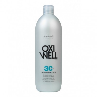 Frasco prateado de emulsão oxidante Kosswell OXI WELL 3C