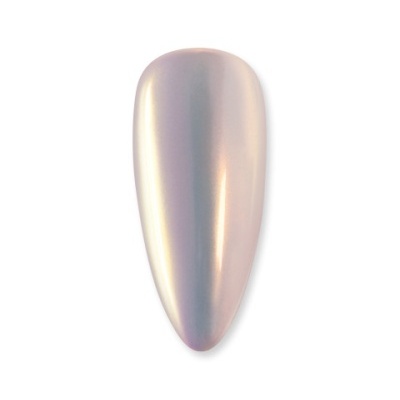 Unha artificial metálica perolada cinza