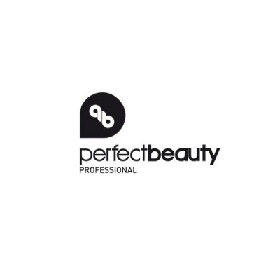 Logotipo da Perfect Beauty Professional com texto preto em fundo branco