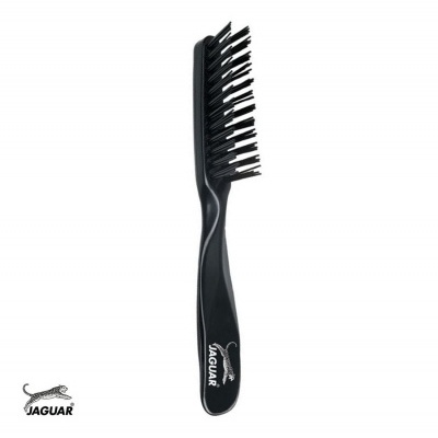 Escova de cabelo preta com cerdas