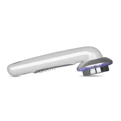 Dispositivo branco com botões e luzes LED azuis