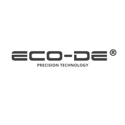 Logótipo ECO-DE com texto PRECISION TECHNOLOGY em fundo branco