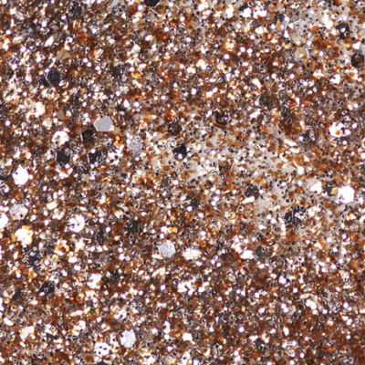 Close-up de glitter brilhante dourado e prateado