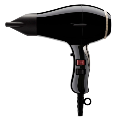 Secador de cabelo preto com bico concentrador