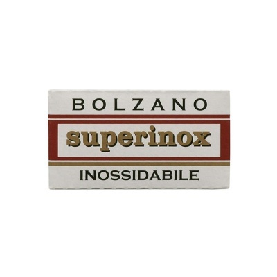 Caixa branca de lâminas de barbear Bolzano superinox