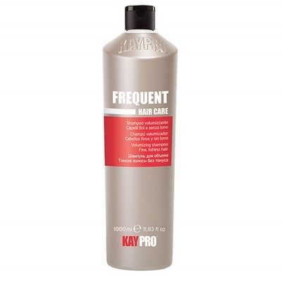 Frasco de shampoo volumizante KAYPRO Frequent Hair Care 1000 ml