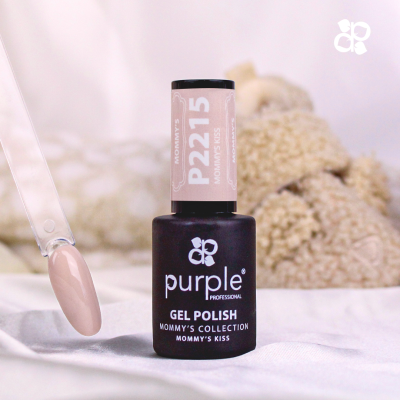 Verniz gel Purple Professional cor P2215 Mommy's Kiss com aplicador nude