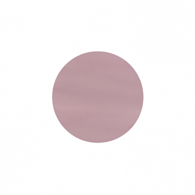 Disco circular rosa claro sobre fundo branco