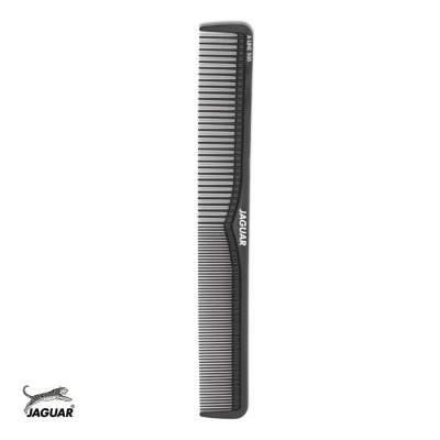 Pente preto JAGUAR com dentes finos e grossos