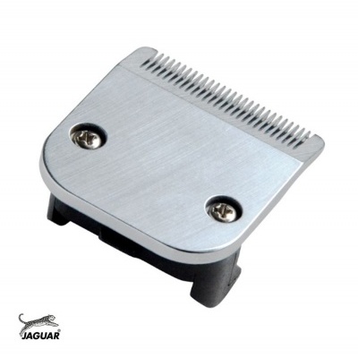 Cabeça de máquina de cortar cabelo de metal prateado da marca JAGUAR