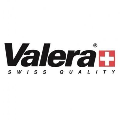 Logotipo da marca Valera com texto 'SWISS QUALITY' e símbolo de cruz branca em fundo vermelho