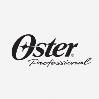 Logótipo da marca Oster Professional em texto preto