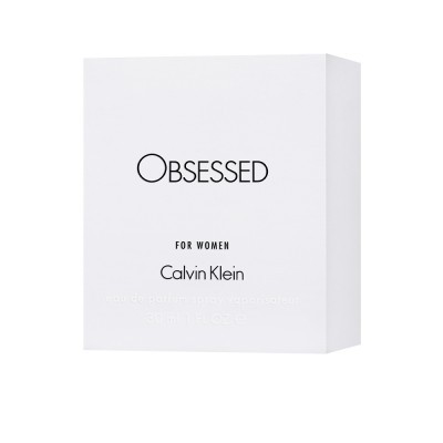Embalagem branca da fragrância OBSESSED FOR WOMEN Calvin Klein
