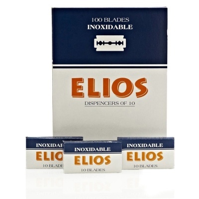 Caixa e embalagens de lâminas de barbear ELIOS inoxidáveis