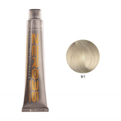 Tubo de tinta de cabelo NEROSOS cor 9/1 loiro cinza