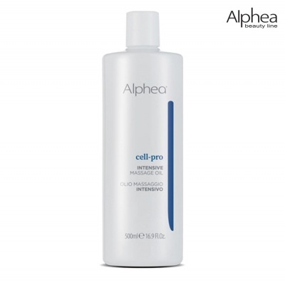 Frasco branco de óleo de massagem Alphas cell-pro