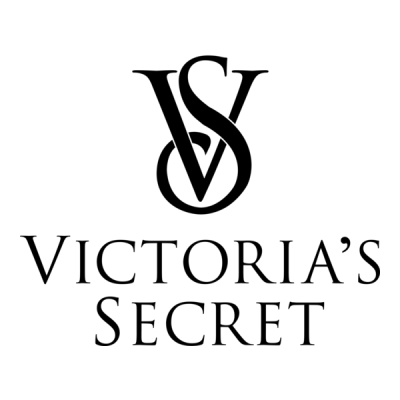 Logotipo Victorias Secret preto em fundo branco