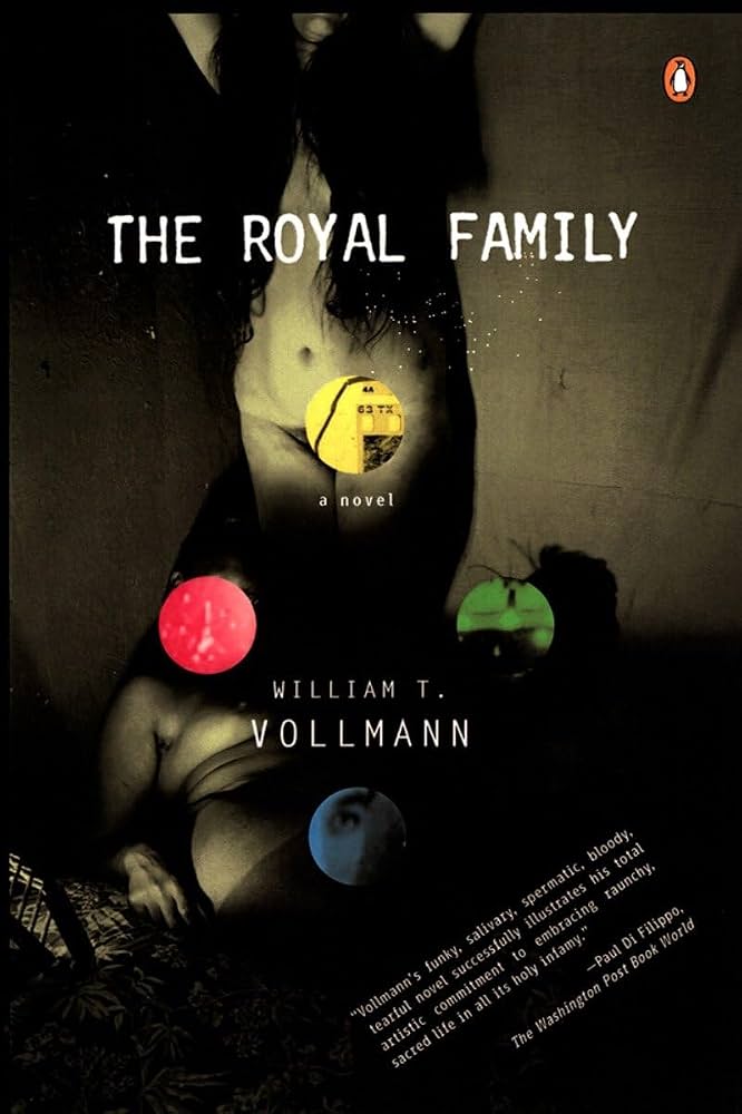 The Royal Family Capa do livro THE ROYAL FAMILY com corpo humano nu e círculos coloridos