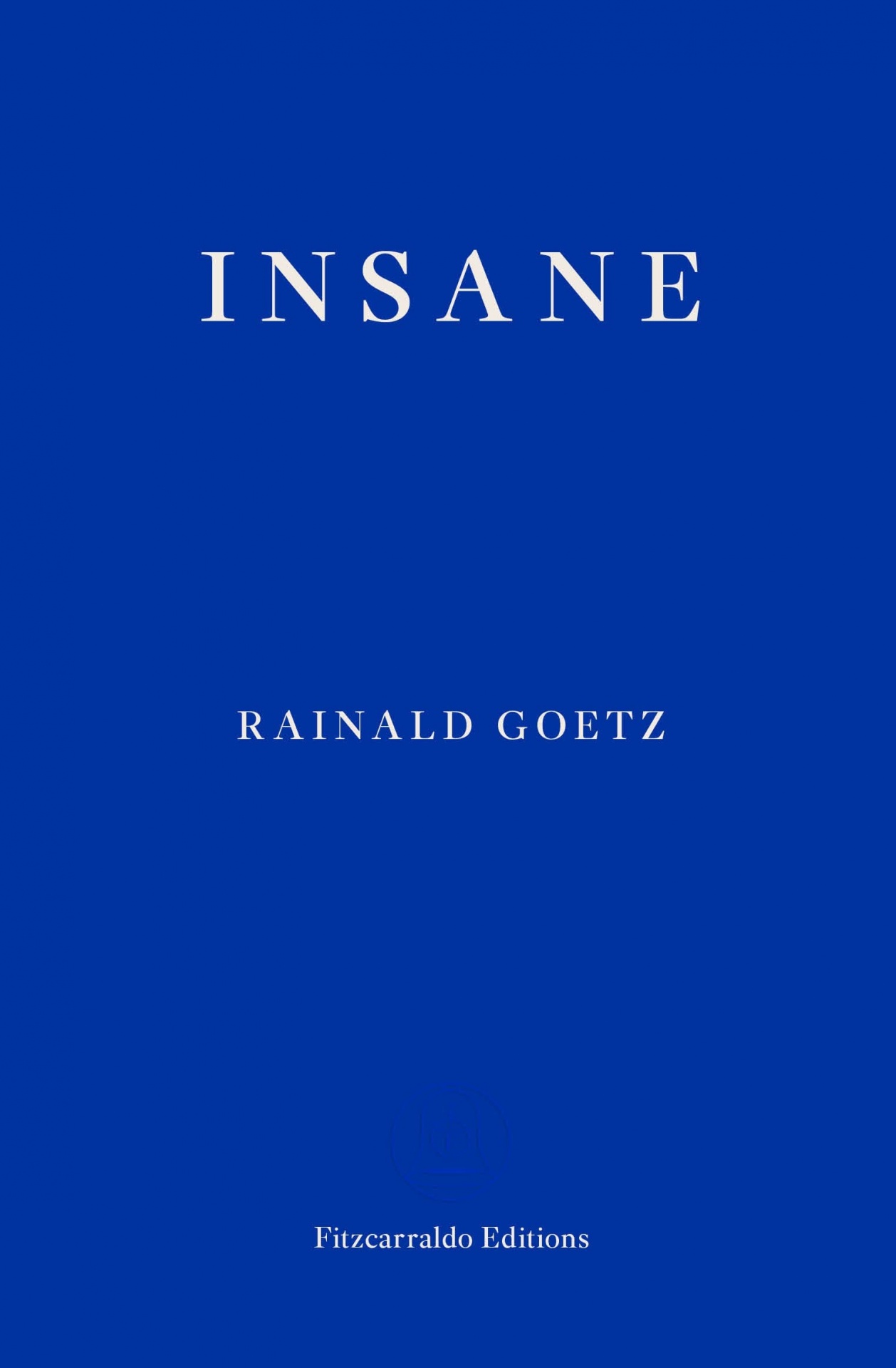 Insane Capa de livro azul com título INSANE em branco