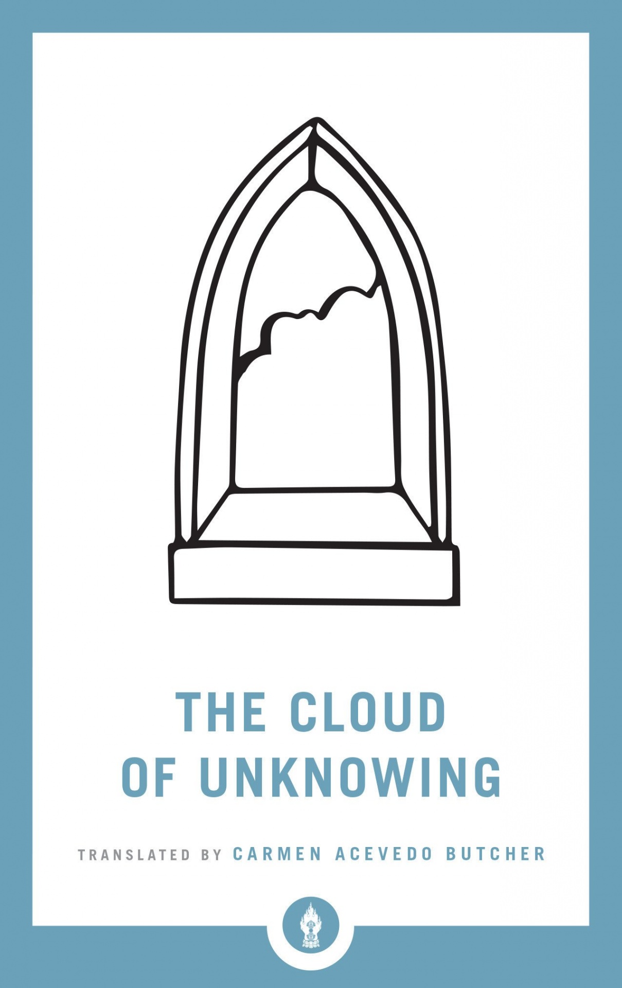 The Cloud of Unknowing Capa do livro THE CLOUD OF UNKNOWING com desenho de uma janela preta e nuvem no centro