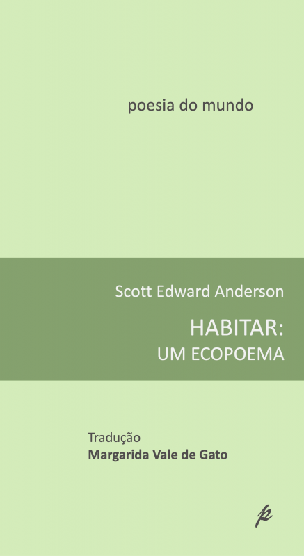 Habitar: Um Ecopoema Capa de livro verde claro com título e autores