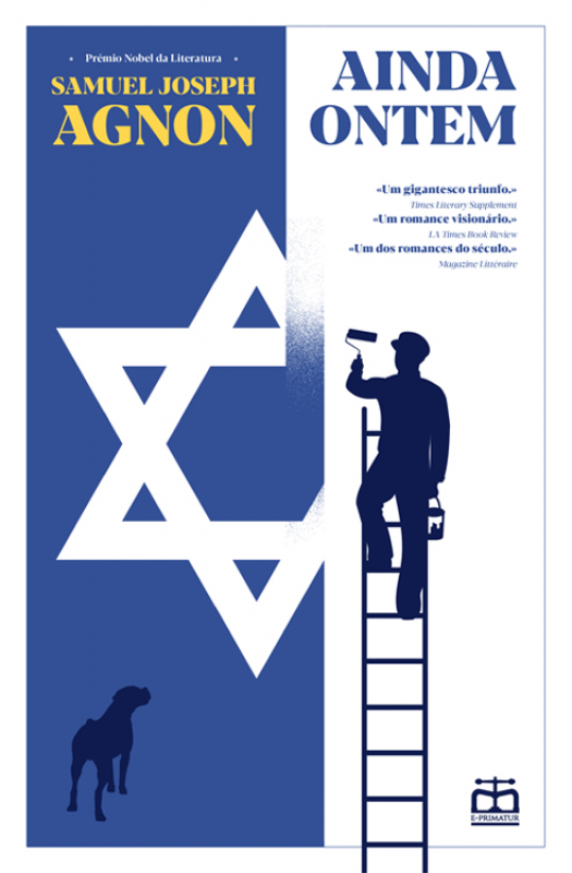 Ainda Ontem Capa do livro Ainda Ontem com estrela de Davi e homem a pintar