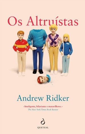 Os Altruístas Capa do livro 'Os Altruístas' com bonecos de plástico, um decapitado.