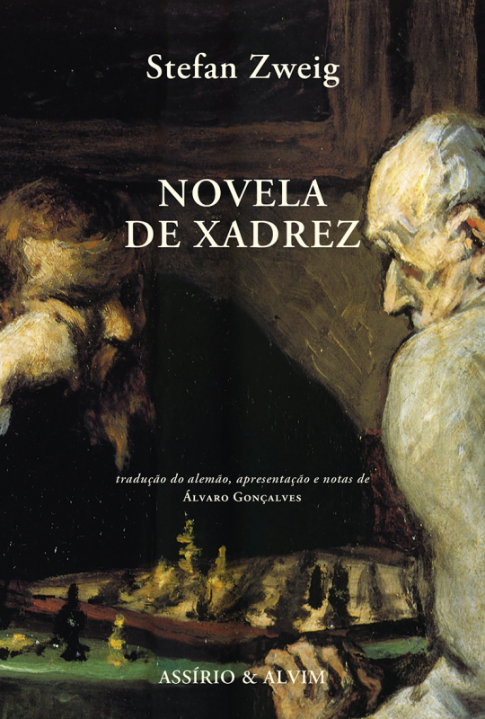 Novela de Xadrez Capa do livro Novela de Xadrez de Stefan Zweig com imagem de duas pessoas idosas a jogar xadrez