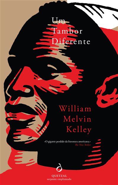 Um Tambor Diferente Capa de livro 'Um Tambor Diferente' com ilustração de rosto em vermelho e preto