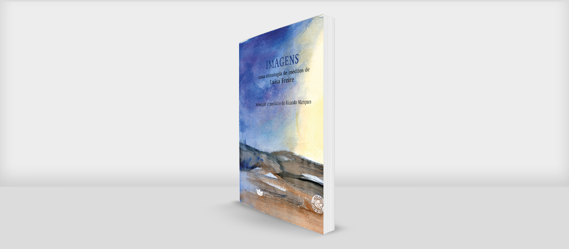 Imagens Livro com capa azul e bege mostrando relevo rochoso, título 'IMAGENS'.