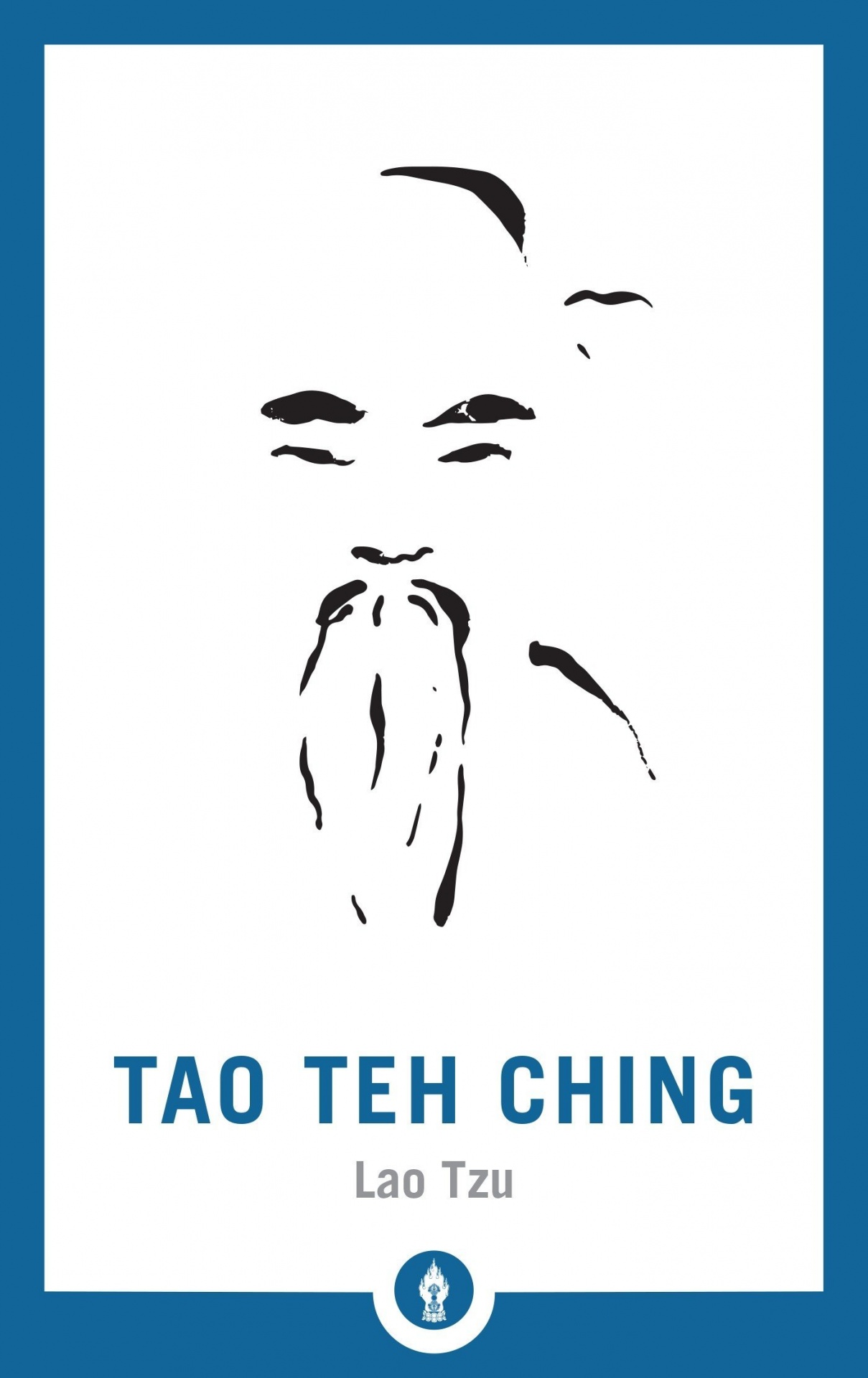 Tao Teh Ching Capa de livro com desenho minimalista e títulos TAO TEH CHING e Lao Tzu