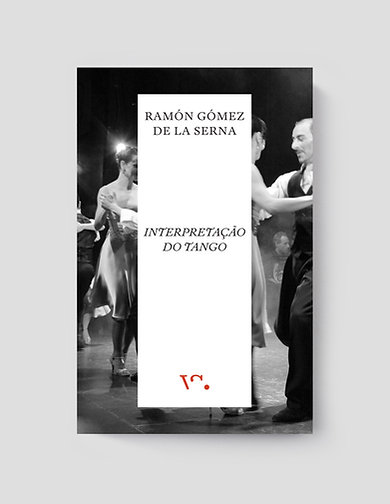 Interpretação do Tango Capa de livro com texto sobre dança de tango e imagem em preto e branco de casal a dançar.
