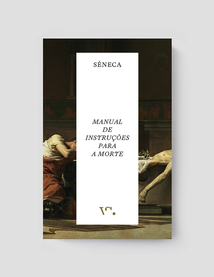 Manual de Instruções para a Morte Capa de livro 'Manual de Instruções para a Morte' com pintura clássica ao fundo