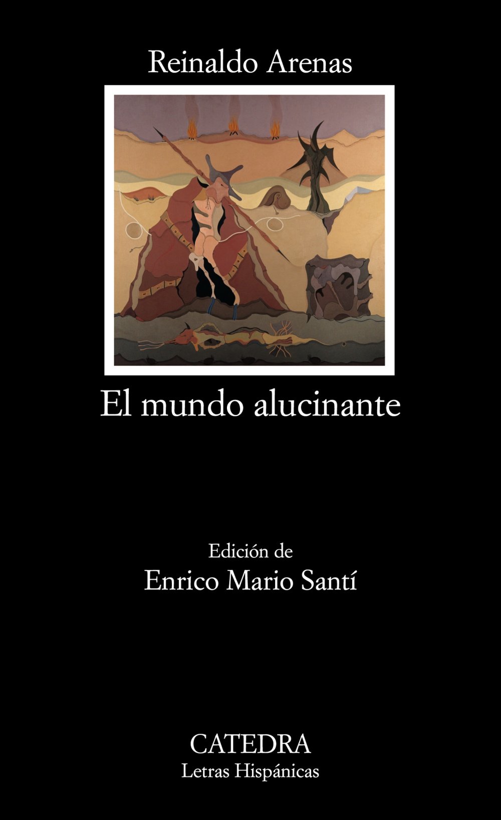 El Mundo Alucinante Capa de livro com arte surrealista e texto em espanhol