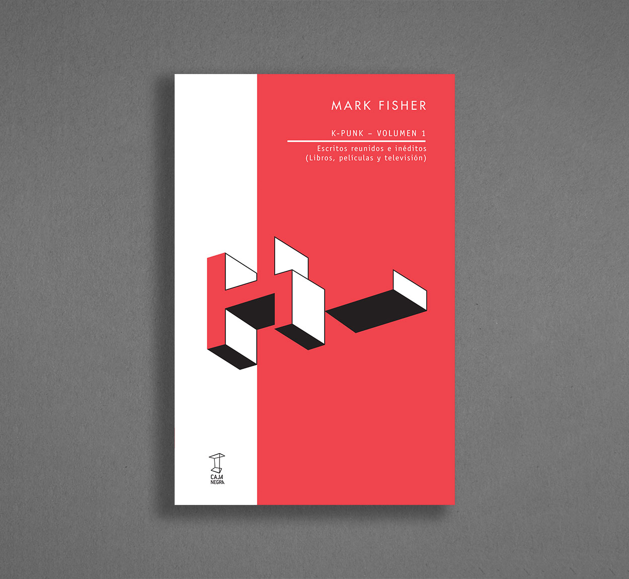 K-Punk - Volumen 1 Capa de livro vermelho e branco com texto e grafismo geométrico