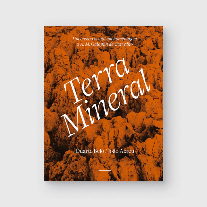 Terra Mineral - Terra Vegetal Capa de livro laranja com título Terra Mineral e texto em branco sobre textura mineral