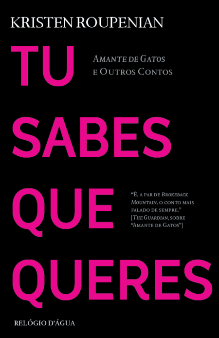 Tu Sabes Que Queres Capa de livro preto com título em rosa e texto em branco