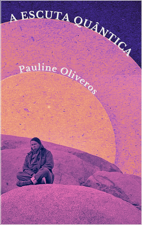 A Escuta Quântica Capa de livro A ESCUTA QUÂNTICA com texto e imagem estilizada em roxo e laranja