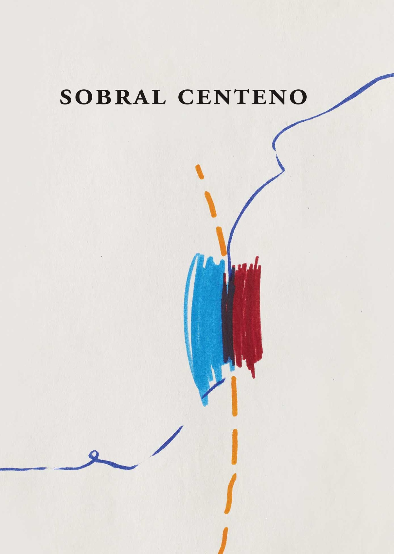 SOBRAL CENTENO - Desenho (1965-2024) Fundo branco com texto 'SOBRAL CENTENO' e linhas coloridas onduladas.