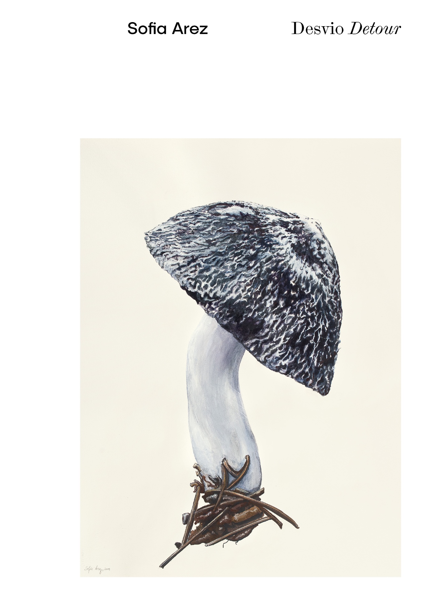 Desvio // Detour Ilustração de fungo em fundo claro