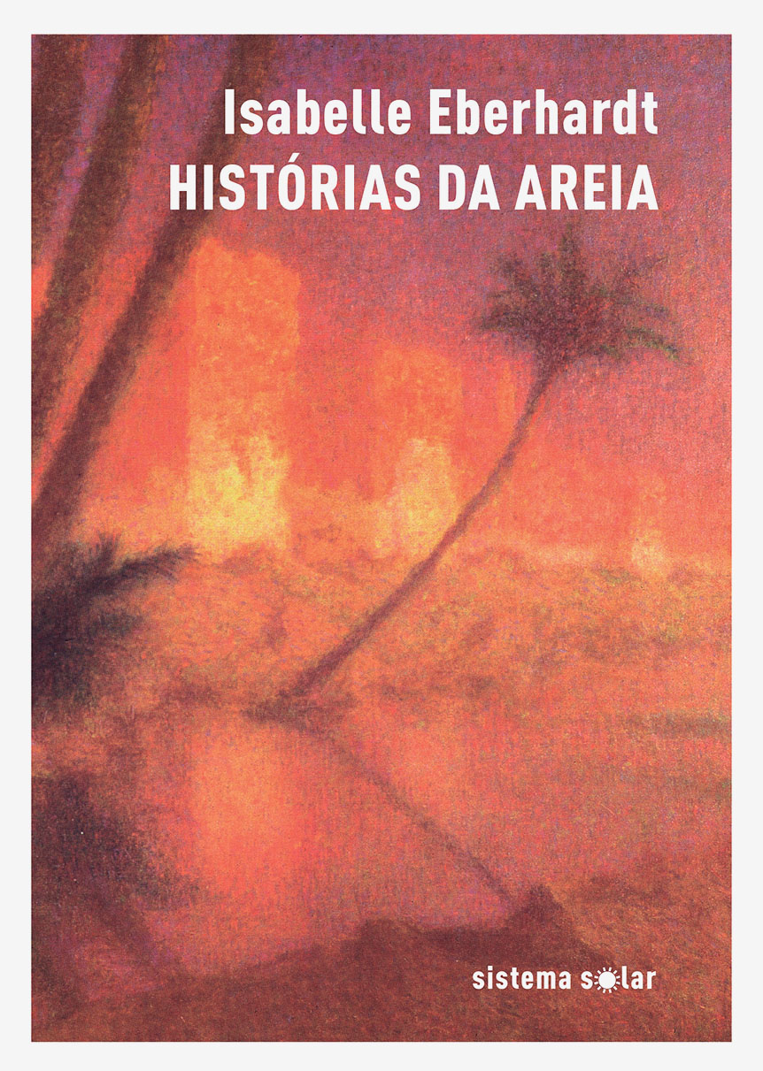 Histórias da Areia Capa de livro com fundo em tons quentes e texto do título e autor