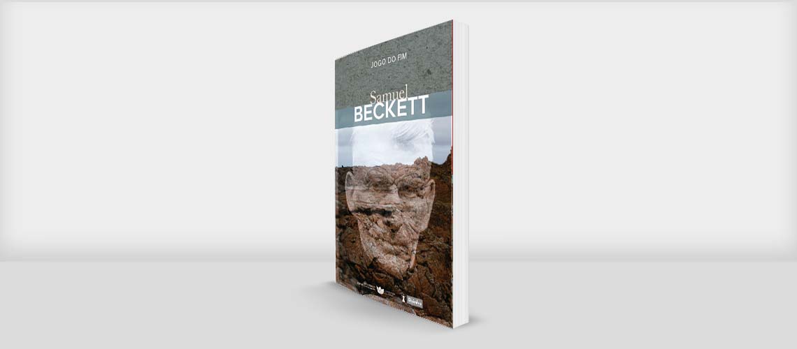 Jogo do Fim Livro capa dura com escultura de pedra e textos A DEMOCRACIA AGONÍSTICA e BECKETT