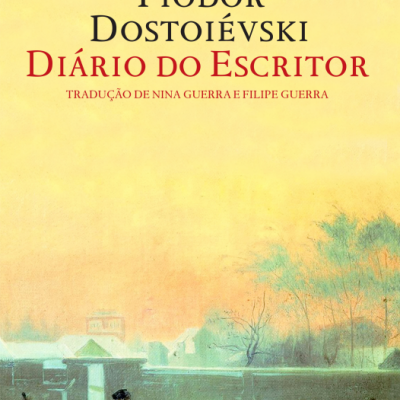 Capa do livro 'Diário do Escritor' de Fiódor Dostoiévski com paisagem de inverno