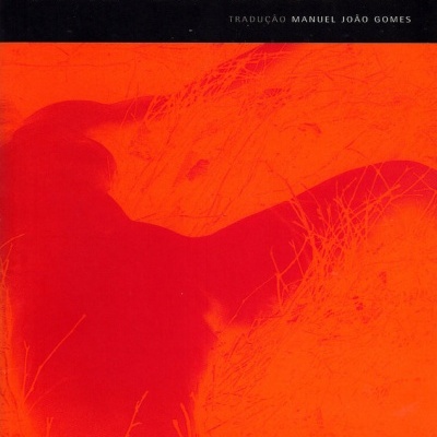 Capa do livro 'Os cento e vinte dias de Sodoma' com fundo preto e laranja e texto em branco e laranja.